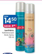 Lentheric Kaleidoscope Body Spray-100ml Each