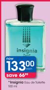 Insignia Eau De Toilette-100ml Each