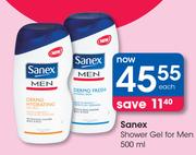 Sanex Shower Gel For Men-500ml Each