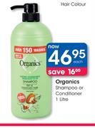 Organics Shampoo Or Conditioner-1ltr Each