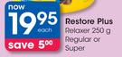 Restore Plus Relaxer Regular Or Super-250g Each