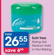Sofn'Free Styling Gel Medium Hold Or Non-Flaking-Each