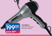 Toni & Guy 1800 Watt Hairdryer