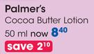 Palmer's Cocoa Butter Lotion-50ml Each