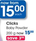 Clicks Baby Powder-200G