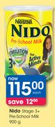 Nido Stage 3+ Pre-School Milk-900G