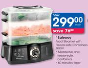 Safeway Food Steamer With Freezer-Safe Containers SPS001