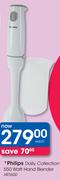 Philips Daily Collection 550 Watt Hand Blender HR1600