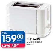 Pineware 2-Slice Toaster PET22