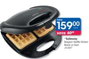 Safeway Belgain Waffle Maker Black or Red JA-2457
