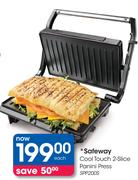 Safeway Cool Touch 2-Slice Panini Press SPP200S