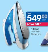 Braun 1700 Watt Steam Iron