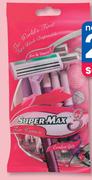 Super-Max 5 Pack Triple Blade Disposable Razors-Per Pack