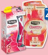 Schick Quattro For Women 3 Disposable Razors-Each