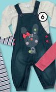 Clicks Girl's Dungarees