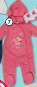 Clicks Girl's Fleece Sleepsuit