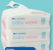 Clicks Baby Wipes-6x80 Per Pack