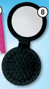 Clicks Travel Hairbrush And Mini Mirror