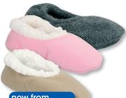 Clicks Polar Fleece Slippers Dusty Pink Or Taupe-Per Pair