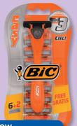 Bic Triple Blade Disposable Razors 8 Pack-Per Pack