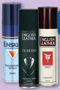 English Leather Or Ensign Body Spray-125ml Each
