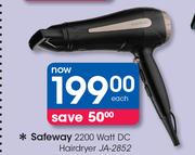 Safeway 2200 Watt DC Hairdryer JA-2852-Each