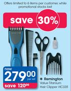 Remington Value Titanium Hair Clipper HC335-Per Set