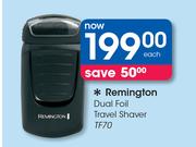 Remington Dual Foil Travel Shaver TF70-Each
