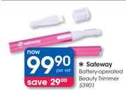 Safeway Battery Operated Beauty Trimmer S3901-Per Set