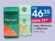 Lady Mitchum Or Mitchum Solid-75g Each