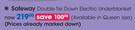 Safeway Double Tie Down Electric Underblanket