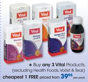 Vital Products(Excluding Health Foods, Voost & Teas)-Per Pack