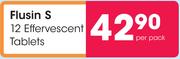 Flusin S 12 Effervescent Tablets-Per Pack