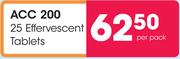 ACC 200 25 Effervescent Tablets-Per Pack