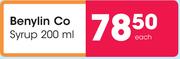 Benylin Co Syrup-200ml.