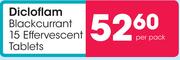 Dicloflam Blackcurrant 15 Effervescent Tablets-Per Pack.