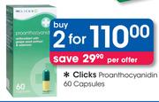 Clicks Proanthocyanidin-2x60 Capsules