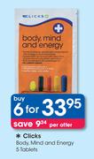 Clicks Body, Mind And Energy-6x5 Tablets