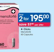 Clicks Menoforte-2x60 Capsules