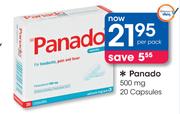 Panado 500mg 20 Capsules-Per Pack