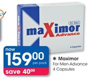 Maximor For Men Advance 4 Capsules-Per Pack