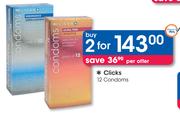 Clicks 12 Condoms-2's