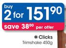 Clicks Trimshake-2x450g