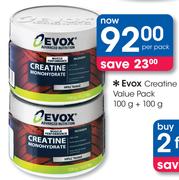 Evox Creatine Value Pack-100g+100g