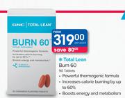 GNC Total Lean Burn 60-90 Tablets-Per Pack