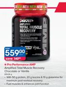 GNC Pro Performance AMP Amplified Total Muscle Recovery Chocolate or Vanilla-819.06g