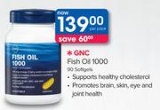 GNC Fish Oil 1000-90 Softgels-Per Pack