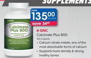 GNC Calcimate Plus 800-120 Caplets-Per Pack