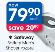 Safeway Battery Men's Shaver PIA2606