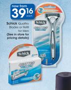 Schick Quattro Blades or Refill for Men Each